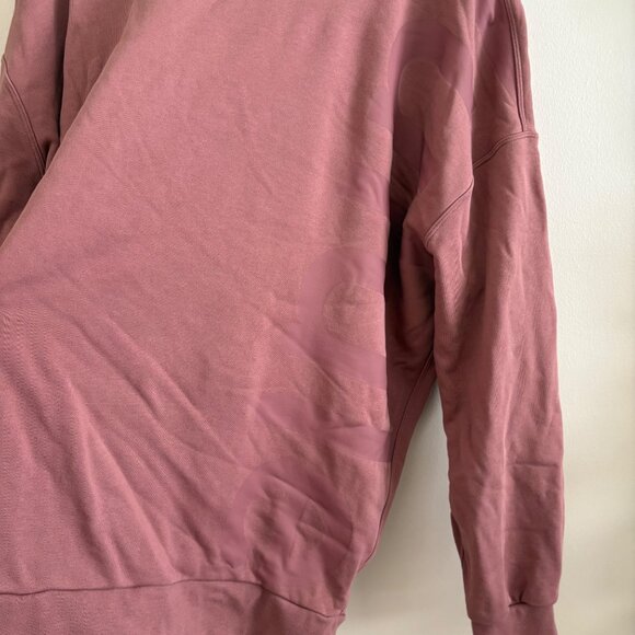 Lululemon Athletic Perfectly Oversized Crew Graphic Pink Women’s Size 10 - Picture 7 of 9